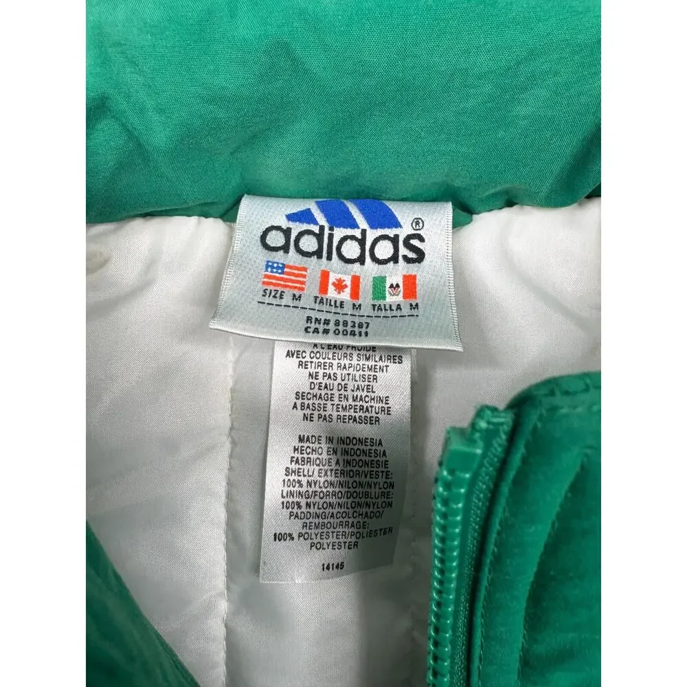 Vintage 90s Adidas Puffer Jacket Size M NWT
